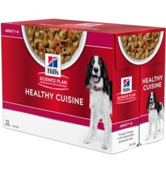 48x90g Hill's Science Plan Canine Adult Healthy Cuisine csirke nedves kutyatáp - Kisállat kiegészítők webáruház - állateledelek
