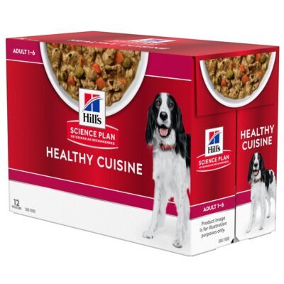 48x90g Hill's Science Plan Canine Adult Healthy Cuisine csirke nedves kutyatáp - Kisállat kiegészítők webáruház - állateledelek