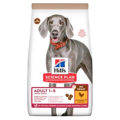 14kg Hill's Science Plan Adult 1-5 No Grain Large csirke száraz kutyatáp - Kisállat kiegészítők webáruház - állateledelek