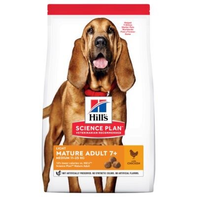 2x14kg Hill's Canine Mature Adult 7+ Medium Light csirke száraz kutyatáp - Kisállat kiegészítők webáruház - állateledelek