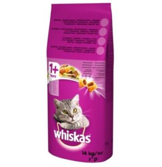 14kg Whiskas 1+ marha száraz macskatáp - Kisállat kiegészítők webáruház - állateledelek