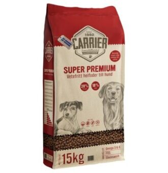 2x15 kg Carrier Super Premium száraz kutyatáp - Kisállat kiegészítők webáruház - állateledelek