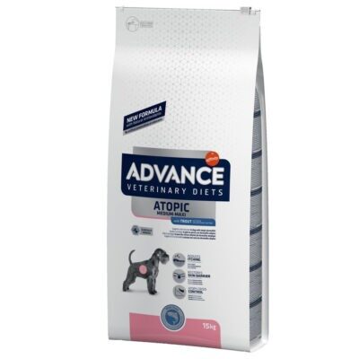 2x15kg Advance Veterinary Diets Atopic pisztráng száraz kutyatáp - Kisállat kiegészítők webáruház - állateledelek