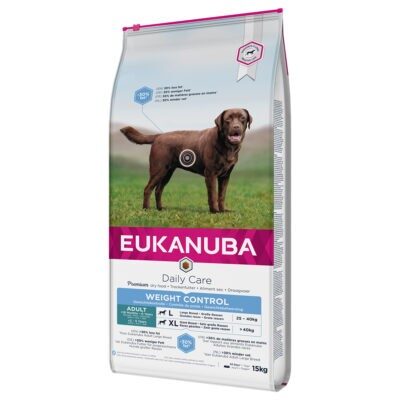 2x15kg Eukanuba Daily Care Weight Control Large Adult Dog száraz kutyatáp - Kisállat kiegészítők webáruház - állateledelek