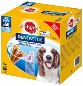 168db Fogápoló snack: Pedigree Dentastix közepes testű kutyáknak (10-25 kg) - Kisállat kiegészítők webáruház - állateledelek