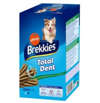 4x180g Brekkies Total Dent közepes méretű snack kutyáknak - Kisállat kiegészítők webáruház - állateledelek
