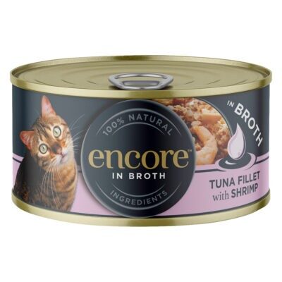 48x70g Encore Tonhal & garnélarák konzerv nedves macskatáp - Kisállat kiegészítők webáruház - állateledelek