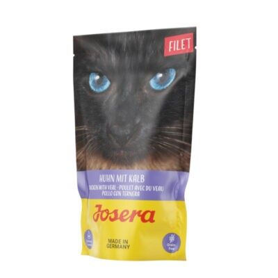 16x70g Josera Filet nedves macskatáp- Csirke & borjú - Kisállat kiegészítők webáruház - állateledelek