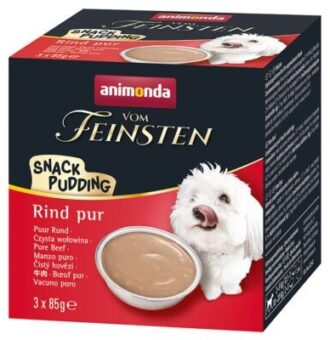 21x85g Animonda Vom Feinsten Adult marha pur snack-puding jutalomfalat kutyáknak - Kisállat kiegészítők webáruház - állateledelek