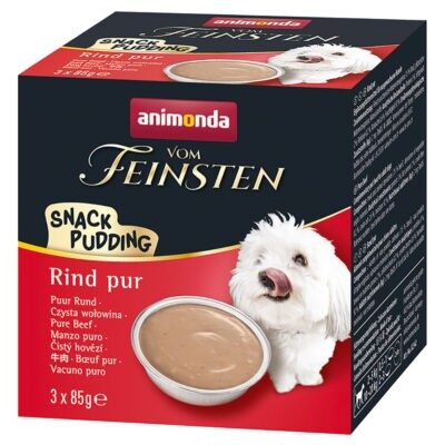 21x85g Animonda Vom Feinsten Adult marha pur snack-puding jutalomfalat kutyáknak - Kisállat kiegészítők webáruház - állateledelek