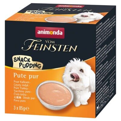 21x85g Animonda Vom Feinsten Adult pulyka pur snack-puding jutalomfalat kutyáknak - Kisállat kiegészítők webáruház - állateledelek