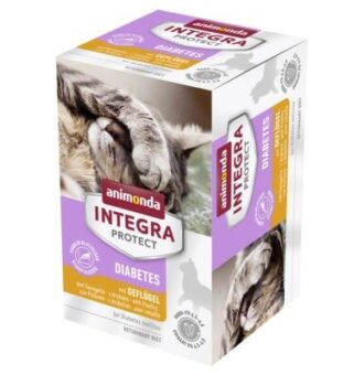 24x100g animonda INTEGRA Protect Adult Diabetes tálcás nedves macskatáp - Kisállat kiegészítők webáruház - állateledelek