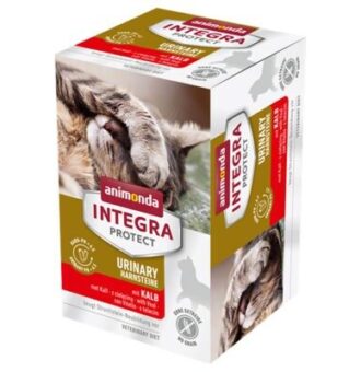 24x100g Animonda Integra Protect Adult Urinary borjú nedves macskatáp - Kisállat kiegészítők webáruház - állateledelek