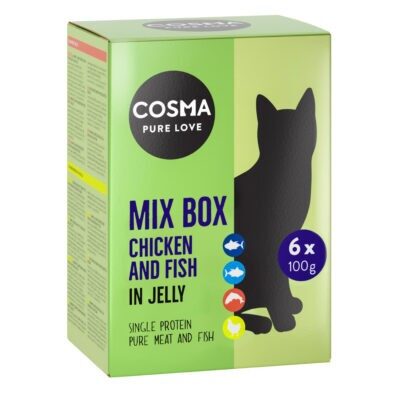 24 x 100 g Cosma Original tasakos nedves macskatáp vegyes próbacsomagban-mix 2 - Kisállat kiegészítők webáruház - állateledelek