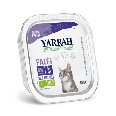 24x100g Yarrah Bio nedves macskatáp- Pástétom-mix I - Kisállat kiegészítők webáruház - állateledelek