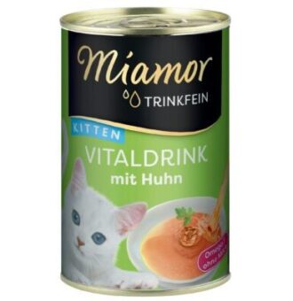 24x135ml Miamor Trinkfein Vitaldrink italkoncentrátum kiscicáknak -Kitten csirke - Kisállat kiegészítők webáruház - állateledelek