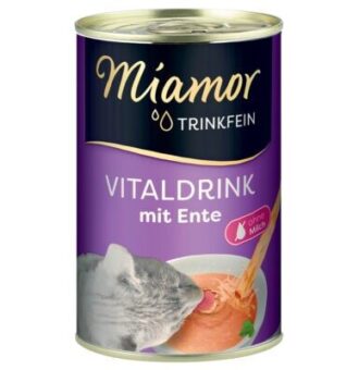 24x135ml Miamor Trinkfein Vitaldrink italkoncentrátum kiscicáknak - kacsa - Kisállat kiegészítők webáruház - állateledelek