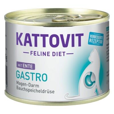 24x185g Kattovit Gastro nedves macskaeledel-kacsa - Kisállat kiegészítők webáruház - állateledelek