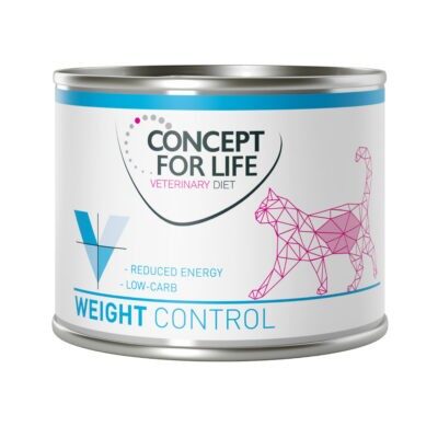 24x200g Concept for Life Veterinary Diet Weight Control nedves gyógytáp macskáknak - Kisállat kiegészítők webáruház - állateledelek