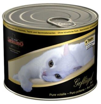 24x200g Leonardo All Meat Szárnyas pur nedves macskatáp - Kisállat kiegészítők webáruház - állateledelek