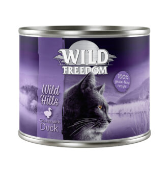 24x200g Wild Freedom Adult nedves macskatáp-- Wild Hills - kacsa & csirke - Kisállat kiegészítők webáruház - állateledelek