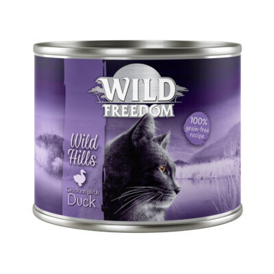 12x200g Wild Freedom Adult nedves macskatáp-- Wild Hills - kacsa & csirke - Kisállat kiegészítők webáruház - állateledelek