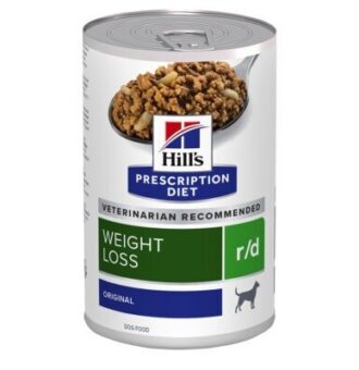 12x350g Hill's Prescription Diet r/d Weight Loss nedves kutyatáp - Kisállat kiegészítők webáruház - állateledelek