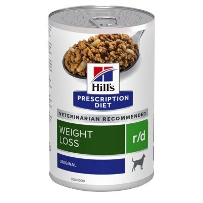 12x350g Hill's Prescription Diet r/d Weight Loss nedves kutyatáp - Kisállat kiegészítők webáruház - állateledelek