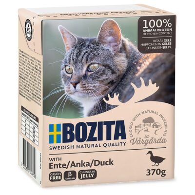24x370g Bozita falatoknedves macskatáp- Kacsa aszpikban - Kisállat kiegészítők webáruház - állateledelek
