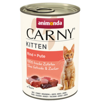24x400g animonda Carny Kitten Marha & pulyka nedves macskatáp - Kisállat kiegészítők webáruház - állateledelek