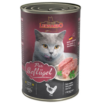24x400g Leonardo All Meat Szárnyas pur nedves macskatáp - Kisállat kiegészítők webáruház - állateledelek