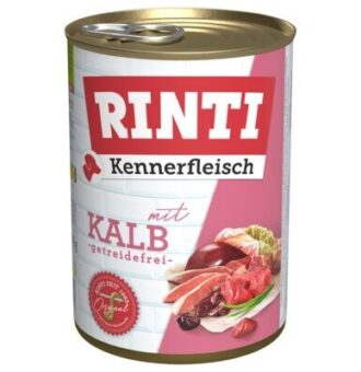 RINTI ínyenceknek gazdaságos csomag 12 x 400 g - Borjú - Kisállat kiegészítők webáruház - állateledelek