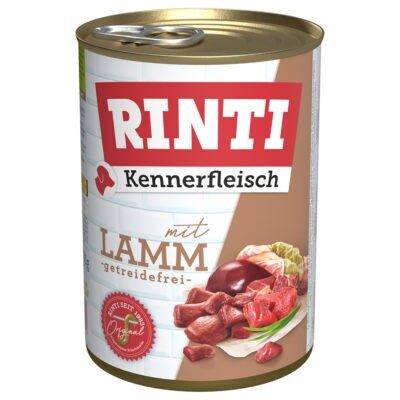 RINTI ínyenceknek gazdaságos csomag 12 x 400 g - Bárány - Kisállat kiegészítők webáruház - állateledelek
