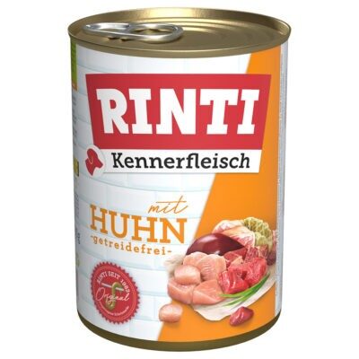RINTI ínyenceknek gazdaságos csomag 12 x 400 g - Csirke - Kisállat kiegészítők webáruház - állateledelek