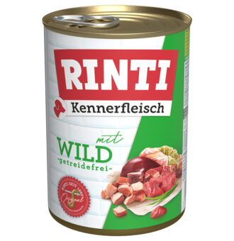 RINTI ínyenceknek gazdaságos csomag 12 x 400 g - Vad - Kisállat kiegészítők webáruház - állateledelek