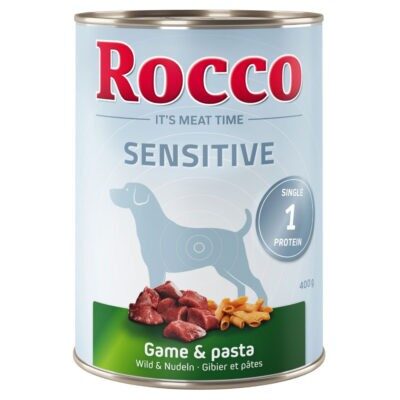 24x400g Rocco Sensitive vad & tészta nedves kutyatáp - Kisállat kiegészítők webáruház - állateledelek