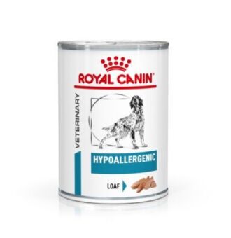 12x400g Royal Canin Veterinary Hypoallergenic Mousse nedves kutyatáp - Kisállat kiegészítők webáruház - állateledelek