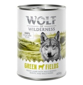 24x400g Wolf of Wilderness gazdaságos csomag - Green Fields - Bárány - Kisállat kiegészítők webáruház - állateledelek