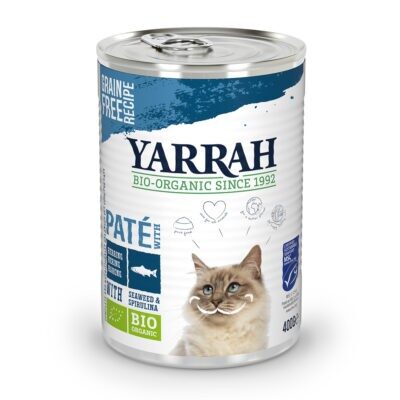 24x400g Yarrah pástétom hal nedves macskatáp - Kisállat kiegészítők webáruház - állateledelek