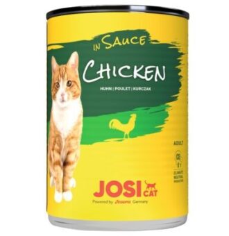24x415g JosiCat csirke szószban nedves macskatáp - Kisállat kiegészítők webáruház - állateledelek