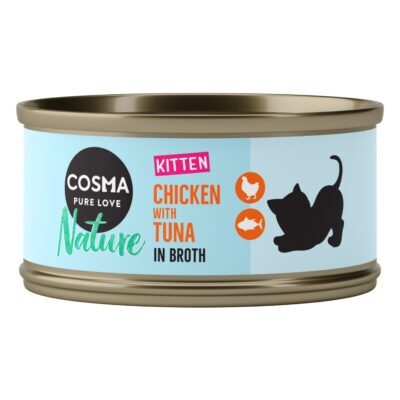 24x70g Kitten Cosma Nature csirke & tonhal - Kisállat kiegészítők webáruház - állateledelek