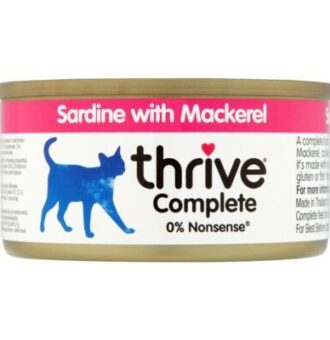 24x75g Thrive Complete szardínia & makréla nedves macskatáp - Kisállat kiegészítők webáruház - állateledelek