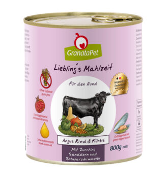 24x800g Liebling´s Mahlzeit Angus marha & sütőtök nedves kutyatáp - Kisállat kiegészítők webáruház - állateledelek