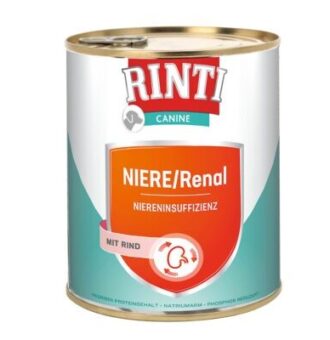 6x800g RINTI Canine Niere/Renal marha nedves kutyatáp - Kisállat kiegészítők webáruház - állateledelek