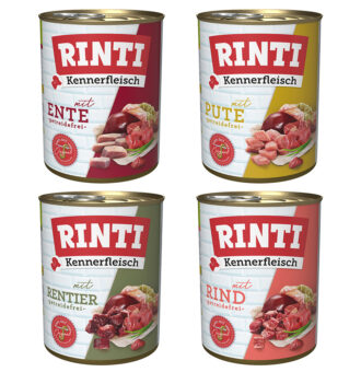 RINTI ínyenceknek vegyes csomag 12 x 800 g - Mix 2 - Kisállat kiegészítők webáruház - állateledelek