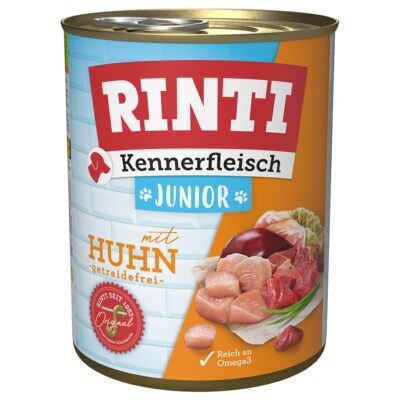 6x800g Rinti ínyenceknek Junior csirke nedves kutyatáp - Kisállat kiegészítők webáruház - állateledelek