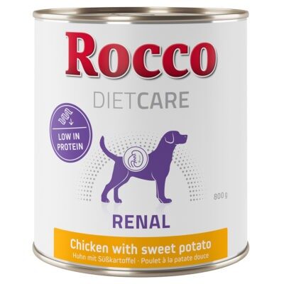 6x800g Rocco Diet Care Renal csirke & édesburgonya nedves kutyatáp - Kisállat kiegészítők webáruház - állateledelek