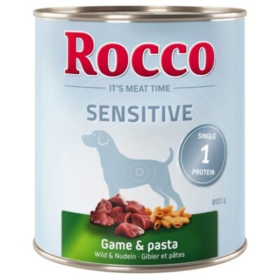 24x800g Rocco Sensitive vad & tészta nedves kutyatáp - Kisállat kiegészítők webáruház - állateledelek