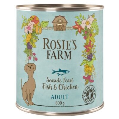 24x800g Rosie's Farm Adult nedves kutyatáp- Hal & csirke - Kisállat kiegészítők webáruház - állateledelek