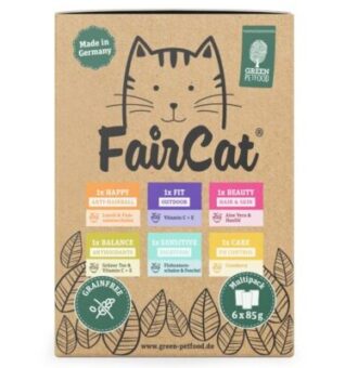 24x85g FairCat nedves macskatáp multipackban - Kisállat kiegészítők webáruház - állateledelek